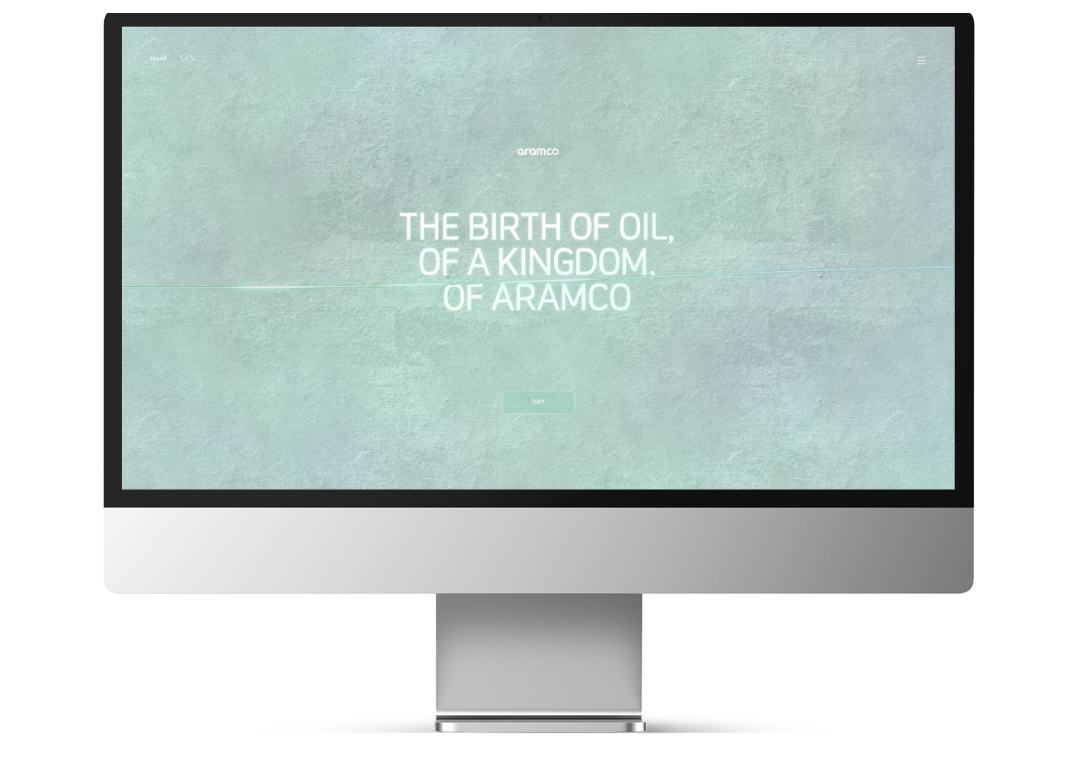 Aramco Microsite development- 3D interactive